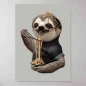SLOTH EAT NOODLE POSTER (Voorkant)