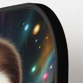 sloth eats a pickle cute cartoon pickleball paddle (Links Detail)