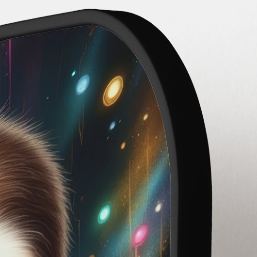 sloth eats a pickle cute cartoon pickleball paddle (Links Detail)