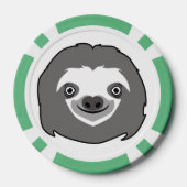 Sloth Face Poker Chips (Achterkant)