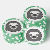 Sloth Face Poker Chips (Opstapeling)