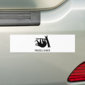 sloth faultier climber freeclimber freeclimbing bumpersticker (Op auto)