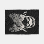 Sloth Funny Costume Gift For Lazy S  Fleece Deken (Voorkant (Horizontaal))