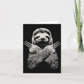 Sloth Funny Costume Gift For Lazy S  Kaart (Voorkant)