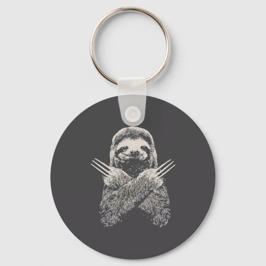 Sloth Funny Costume Gift For Lazy S  Sleutelhanger (Voorkant)