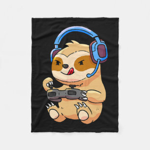Sloth Gaming luiaards Videogame Gift Fleece Deken