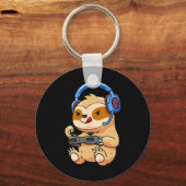 Sloth Gaming luiaards Videogame Gift Sleutelhanger (Voorkant)