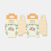 Sloth Gender Neutraal Baby shower Sprinkle Gast Bedankdoosjes (Uitgevouwen)