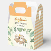 Sloth Gender Neutraal Baby shower Sprinkle Gast Bedankdoosjes (Geopend)