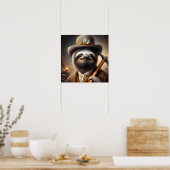 Sloth Gold Miner Poster (Keuken)