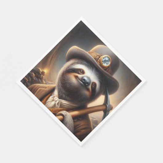 Sloth Gold Miner Servet (Hoek)