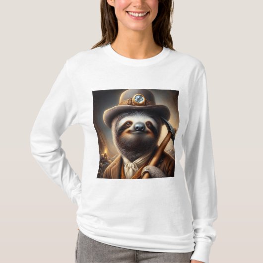 Sloth Gold Miner T-shirt (Voorkant)
