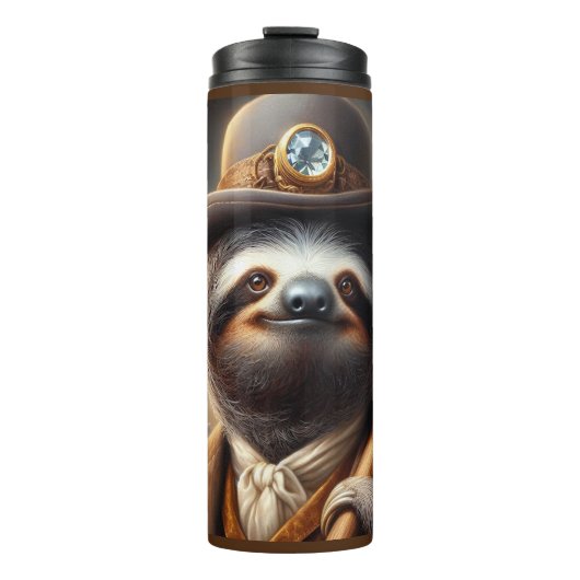 Sloth Gold Miner Thermosbeker (Voorkant)