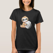 Sloth Golf Cute Sloth Holding Golf Ball Sport T-shirt (Voorkant)