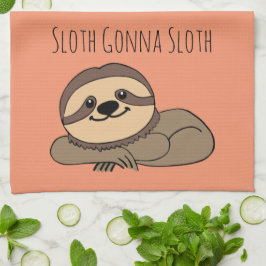 Sloth Gonna Sloth Kitchen Towel Theedoek