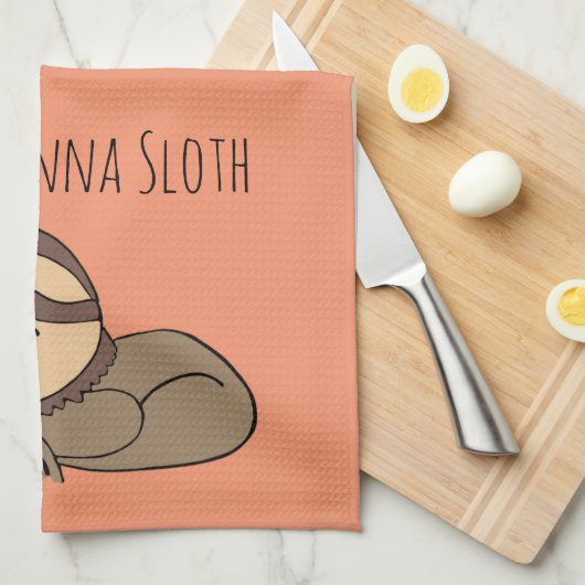 Sloth Gonna Sloth Kitchen Towel Theedoek (Quarter Fold)
