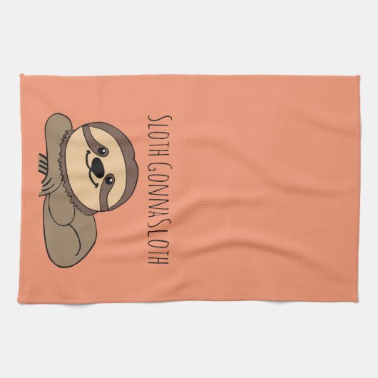 Sloth Gonna Sloth Kitchen Towel Theedoek (Horizontaal)