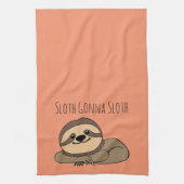 Sloth Gonna Sloth Kitchen Towel Theedoek (Verticaal)