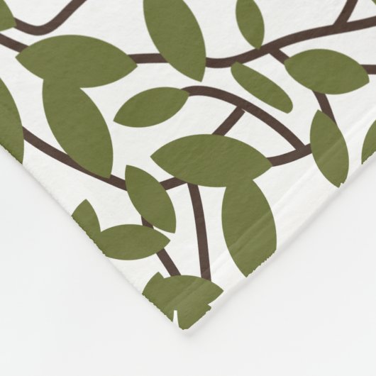 Sloth Greenery Fleece Blanket (Hoek)