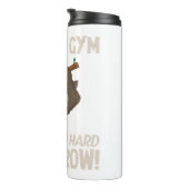 Sloth gym Laat hard trainen Morgen Thermosbeker (Geroteerd rechts)