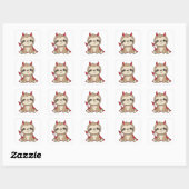 Sloth Halloween Cute Devil Witch Costume Square St Vierkante Sticker (Vel)