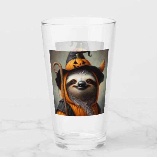 Sloth Halloween Glas (Voorkant)