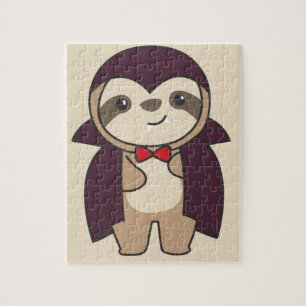 Sloth Halloween Leuke Duivel Vampier Kostuum Jigsa Legpuzzel