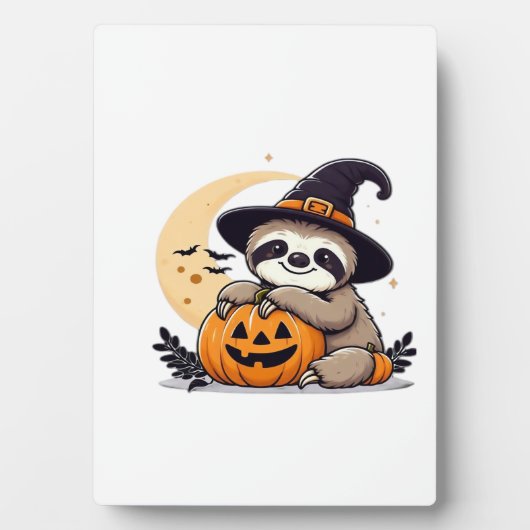 Sloth Halloween Motif Cute Classic T-Shirt Fotoplaat (voorkant)