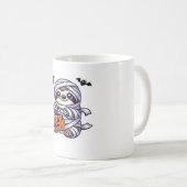 Sloth Halloween Mummy Kids Women Men Sloth Classic Koffiemok (Voorkant rechts)