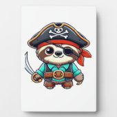 Sloth Halloween Pirate Kinder Vrouwen Mannen Sloth Fotoplaat (voorkant)