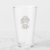 Sloth Halloween Pirate Kinder Vrouwen Mannen Sloth Glas (Achterkant)