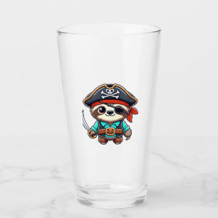Sloth Halloween Pirate Kinder Vrouwen Mannen Sloth Glas