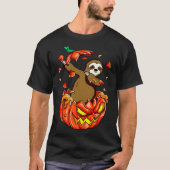 Sloth Halloween Pumpkin T-shirt (Voorkant)