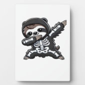 Sloth Halloween Skeleton Kids Women Men Sloth Clas Fotoplaat (voorkant)