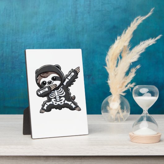 Sloth Halloween Skeleton Kids Women Men Sloth Clas Fotoplaat (Zijkant)