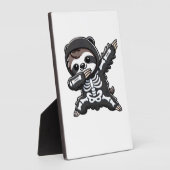 Sloth Halloween Skeleton Kids Women Men Sloth Clas Fotoplaat (Zijkant)