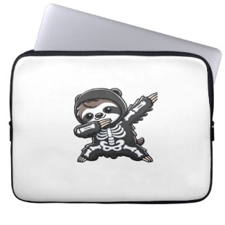 Sloth Halloween Skeleton Kids Women Men Sloth Clas Laptop Sleeve