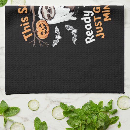 Sloth Halloween Sloths Cute Bat Vampire Essential  Theedoek (Gevouwen)