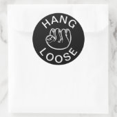 Sloth Hang Loose Ronde Sticker (Tas)