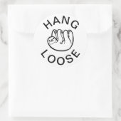 Sloth Hang Loose Ronde Sticker (Tas)