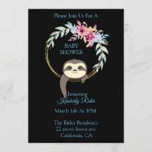 Sloth Hanging Krans Flower Baby shower