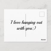 Sloth Hanging Out Edinburgh Zoo denkt aan jou Briefkaart (Achterkant)