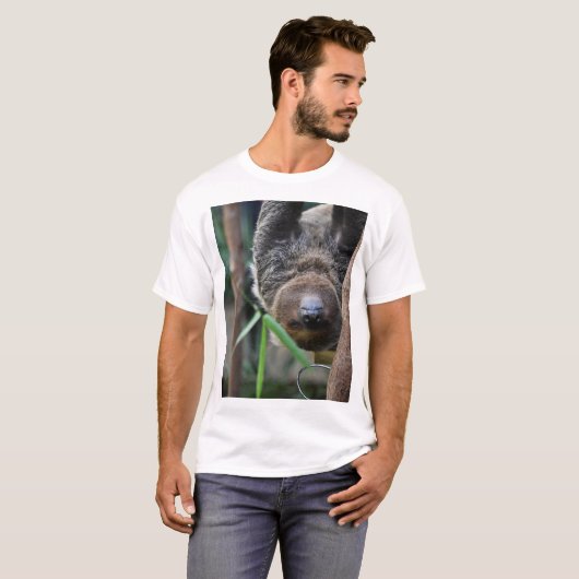 Sloth Hanging Out Edinburgh Zoo T-shirt (Voorkant volledig)