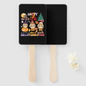 Sloth Happy Hallothanksmas Funny Halloween Thanksg Handwaaier (Voorkant en achterkant)