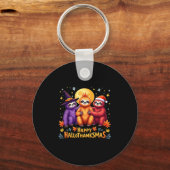Sloth Happy Hanksmas Halloween Thanksgiving Sleutelhanger (Voorkant)