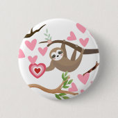 Sloth Heart Button (Voorkant)