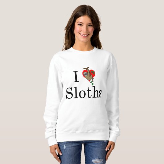 Sloth Heart Women's Sweatshirt (Voorkant volledig)