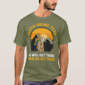 Sloth Hiking Shirt Sloth Hiking Team Premium (Voorkant)
