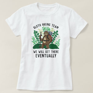 Sloth Hiking Team dat we uiteindelijk zullen berei T-shirt