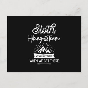 Sloth Hiking Team dat we zullen krijgen als we er  Briefkaart